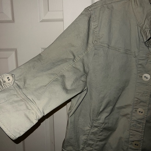 Y2K Eddie Bauer Lightweight 3/4 Sleeve Utility SPRING Jacket - Picture 3 of 3